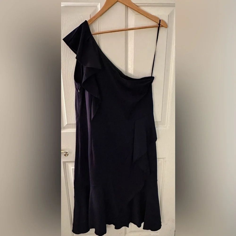 Grace Karin Navy Size XXL One Shoulder with Ruffles Cocktail/Formal Dress - Picture 2 of 13